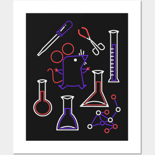 Of Mice & Beakers Posters and Art